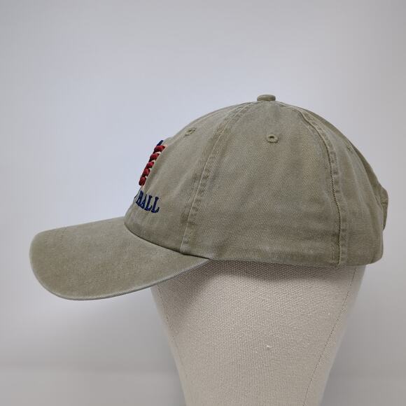 Palmetto Hall Baseball Cap Beige One Size Adjustable US Flag Patriotic Ahead - Picture 3 of 9